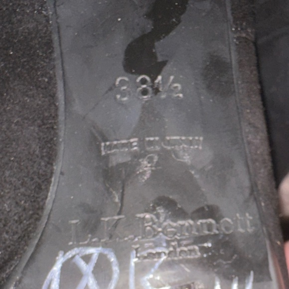 LK Bennett women’s Black Suede Knee-High Boots 38.5 fall winter closet staple - Picture 6 of 16